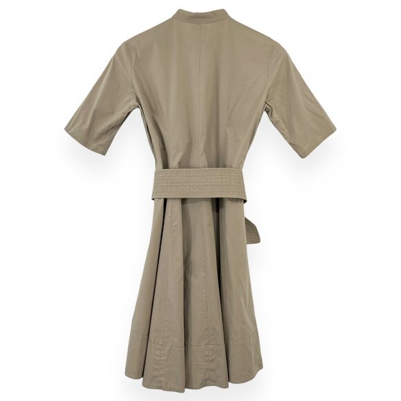 Bell By Alicia Bell Brown Gray Belted Mini Shirt Dress sz 0 - Picture 3 of 7